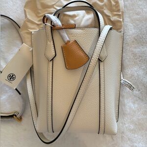 Tory Burch Cream and Tan Crossbody Bag with dust bag